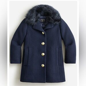 J. Crew crewcuts Stadium-cloth topcoat, Size: 10, Color: Navy